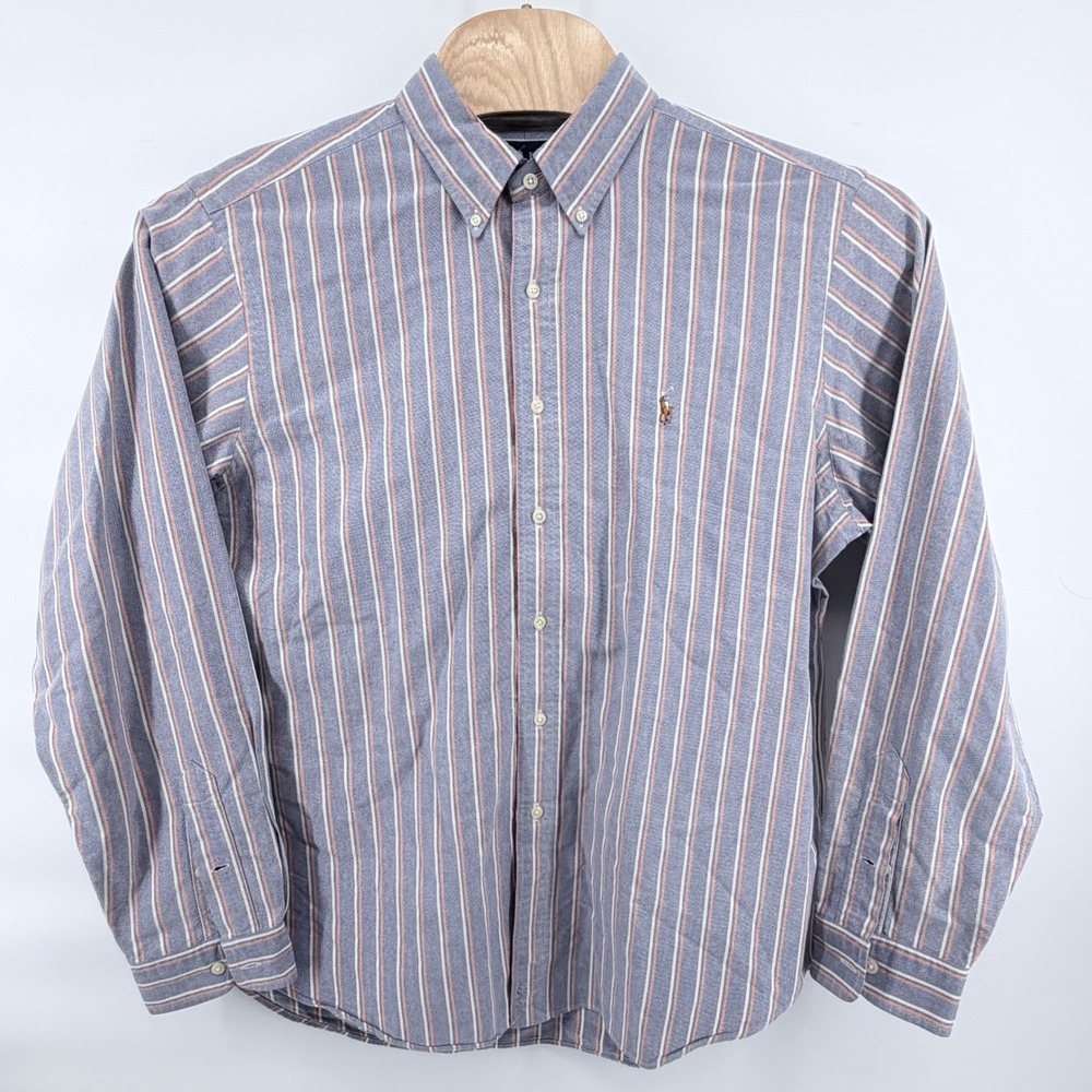 Ralph Lauren Mens XL Classic Fit Striped Button Down Shirt Long Sleeve Cotton‎